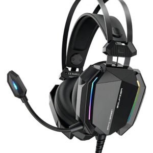 Fone de Ouvido Gamer Delta F5032 Redragon Preto para PC PS4 PS5 Xbox com LED e microfone