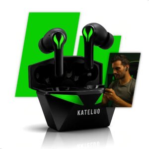 Fone Gamer Sem Fio Com Microfone Bluetooth Kateluo MD-2406 Preto