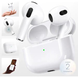 Fone Ouvido Bluetooth 5.4 Sem Fio Estojo De Carregamento Anti Ruido A Prova Dagua Compatível Com Ios Samsung Galaxy Android Tws Wireless Air Premium Microfone Touch Marca Pro Phone See Branco