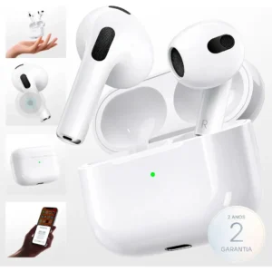 Fone de Ouvido Bluetooth 5.4 Sem Fio Anti Ruído da Pro Phone See Branco