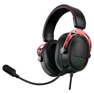 Fone de Ouvido Headset Gamer com Led Profissional Pc X-one P4 Preto HELLFOX HELL-5332