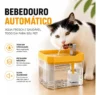 Fonte Bebedouro Agua Pet Gatos Caes Automatico 1,5L Filtro Circulacao Silenciosa Reservatorio Transparente Fonte Eletrica Anticalculo Agua Corrente Bivolt Cachorro Gato Agua Fresca Continua Petmigo