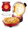 Forno Pizza Elétrico Bancada Portatil 12in Forestory Vermelho 220v