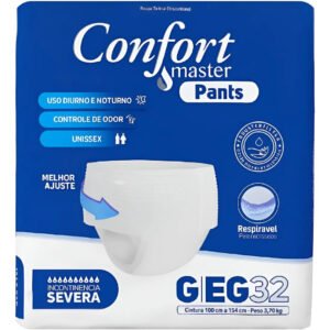 Fraldas Geriátrica Pants Confortmaster Noturna Severa G/eg X 32 Un