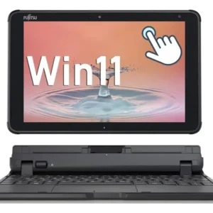 Fujitsu Tab Q5010 Intel N4020 4GB 64GB Touchscreen Teclado Japonês Recondicionado na cor preta
