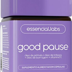 Good Pause – Fórmula Exclusiva Para A Menopausa E Tpm Com Pribolin Um Blend Poderoso De Óleo De Prímula, Óleo De Borragem, Òleo De Linhaça E Vitamina E – 60 Cápsulas Softgel Sem Sabor