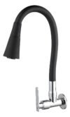 Gourmet Luxo Cozinha Flexível Parede 2 Bocal Pia, Preto