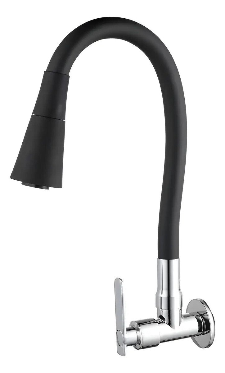 Gourmet Luxo Cozinha Flexível Parede 2 Bocal Pia, Preto Gourmet Luxo Cozinha Flexível Parede 2 Bocal Pia, Preto