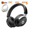 Headphone Bluetooth 5.4 Com Anc+enc 40h Bateria Basike Fone Headset Bluetooth Com Microfone Hi-fi Estéreo Preto