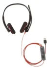 Headset Blackwire C3220 USB Plantronics para Comunicação Profissional