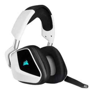 Headset Gamer Corsair Void Elite Wireless Branco RGB 7.1 com Microfone