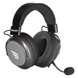 Headset Gamer Sem Fio Fallen Morcego Pro Wireless Bluetooth Com Som Imersivo Driver 53mm Cor Preto