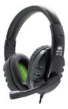 Headset Gamer USB Knup KP-359 Microfone Preto Verde 2m PS3 PS4 PC