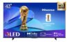 Smart TV Hisense UHD 4K QLED 43 polegadas 43Q6QV com design moderno e tela vibrante