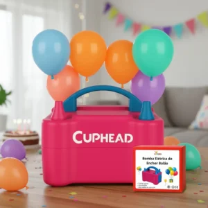 Inflador de Balões Elétrico Cuphead CH-9632 para Festas e Eventos