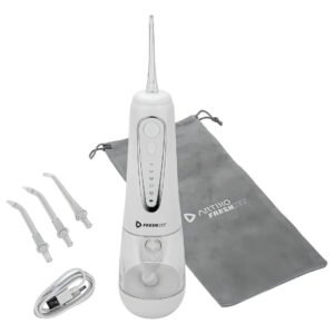 Irrigador Oral Dental Jato De Água Limpeza Bucal Artiko Fresh Jet Portátil Recarregável 4 Bicos Branco 127/220v