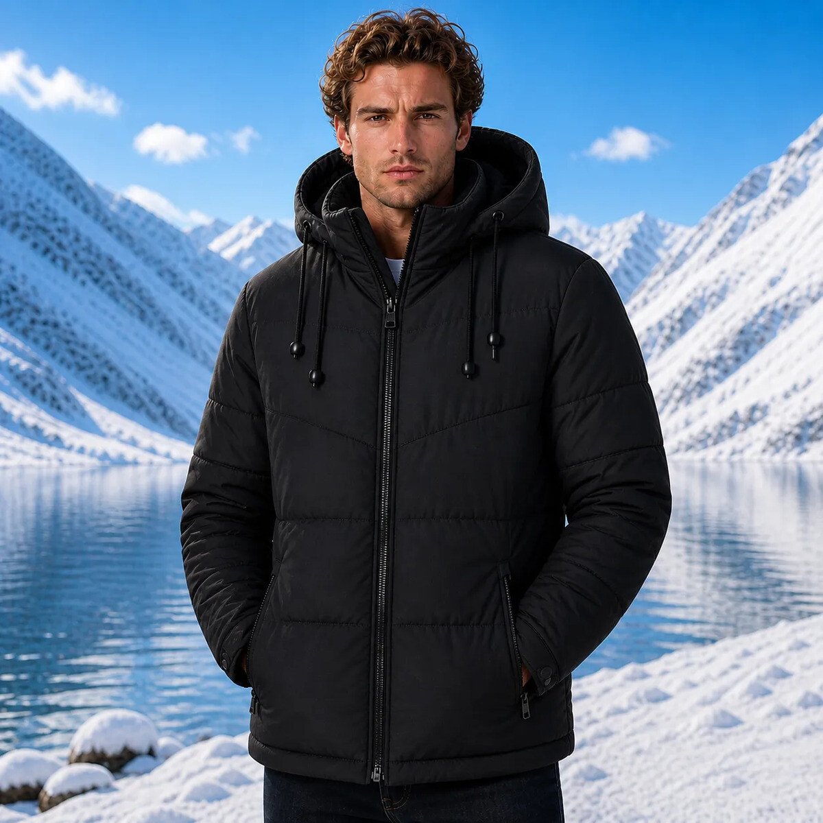 Jaqueta Bobojaco Inverno Desconto Frete Grátis Oferta Jaqueta Bobojaco Casaco Forrada Inverno Intenso Neve Frio Masculina