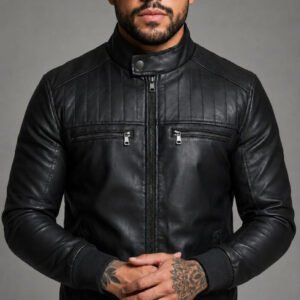 Jaqueta Couro Masculina Motoqueiro Impermeavel Inverno Frio