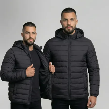 Jaqueta Masculina Puffer Bobojaco Nylon Luxo Oferta Exclusiva Jaqueta Masculina Puffer Bobojaco Nylon Frio Inverno Luxo