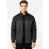 Jaqueta Masculina Tricô Casaco Com Bolso Ziper Fit Casual