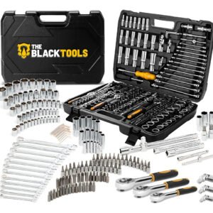 Jogo Soquetes Catracas Ferramentas Kit Chave 216 Peças Completa Oficina Master Maleta Tkf216 The Black Tools