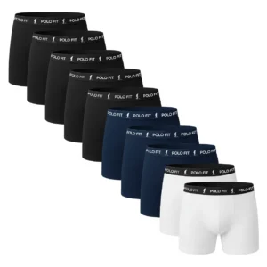 Kit 10 cuecas boxer masculinas algodão Polo Fit conforto