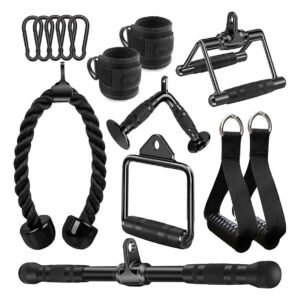Kit 10 Puxadores Anatômicos Academia Musculação C/ 8 Ganchos