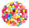 Kit 100 Pompom Bolinha 10mm colorido para artesanato