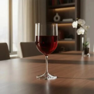 Kit 12 Taças Vinho 340ml Acrílico Transparente Resistente Festa Casamento Premium
