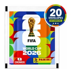 Kit 140 Figurinhas Da Copa Do Mundo 2026 Panini 20 Envelopes Copa Do Mundo 2026 20