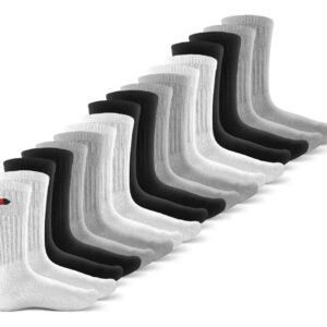 Kit 15 Pares Meias Sport Algodão Cano Alto Sandrini Conforto