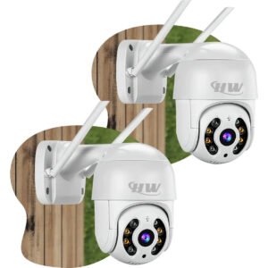 Kit 2 Câmera Segurança Ip Interna Externa Wifi Icsee Infravermelho Prova Dágua – Hw Branco