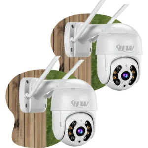 Kit 2 Câmera Segurança Ip Interna Externa Wifi iCSee Infravermelho Prova D’Água – HW