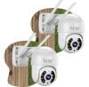 Kit 2 Câmera Segurança Ip Interna Externa Wifi Icsee Infravermelho Prova Dágua – Hw Branco
