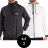 Kit 2 Jaquetas Corta Vento Impermeável Liso Unissex