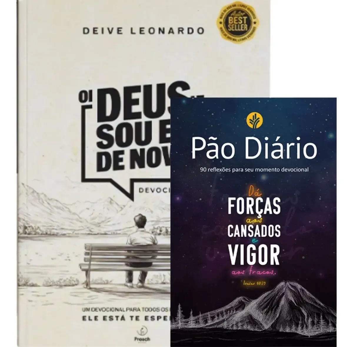 Kit 2 Livros | Oi Deus, Sou Eu De Novo - Deive Leonardo + Pão Diário 90 Reflexões Capa Vigor Kit 2 Livros | Oi Deus, Sou Eu De Novo - Deive Leonardo + Pão Diário 90 Reflexões Capa Vigor