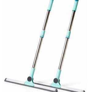 Kit 2 Rodos Vassoura Giratório 180° Tender Trove Silicone Premium Antirisco Cabo Ergonômico 1,22m Seca Em 1 Passada Multiuso Pisos Porcelanato Vidros Box Janelas Azulejo Tapete Carro