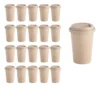 Kit 20 Copos Para Viagem Bpa Free Sustentável P/ Café 450ml com tampas