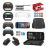 Kit 23 Pcs Bolsa Estojo Acessórios Para Nintendo Switch 2 Preto