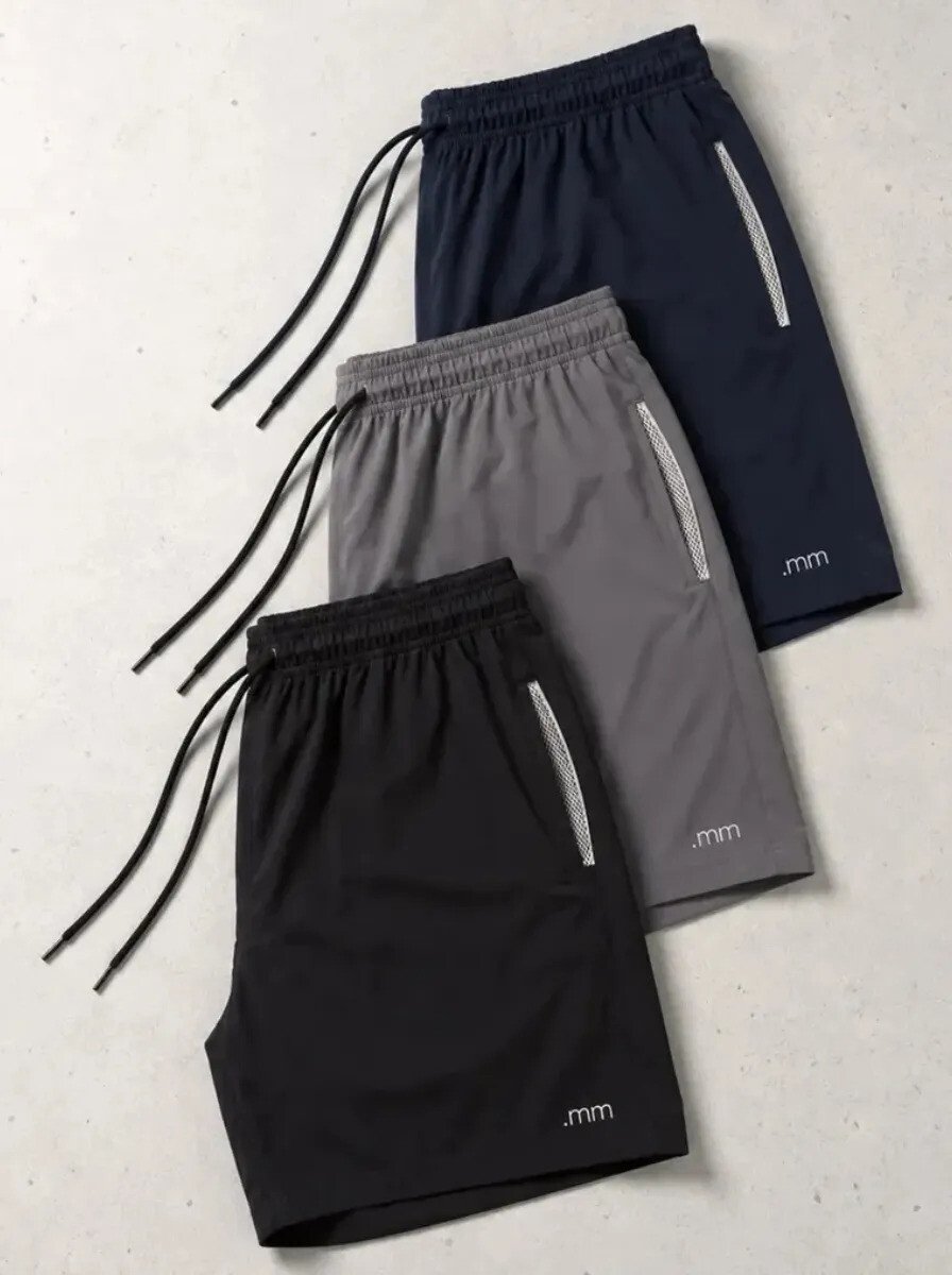 Kit 3 Bermuda Masculina Tactel Com Elastano Academia Treino Kit 3 Bermuda Masculina Tactel Com Elastano Academia Treino