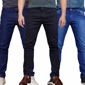 Kit 3 Calças Jeans Masculina Modelo Slim Envio Imediato