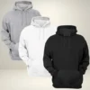 Kit 3 Moletom Blusa De Frio Agasalho Com Capuz Bem Quente para Inverno