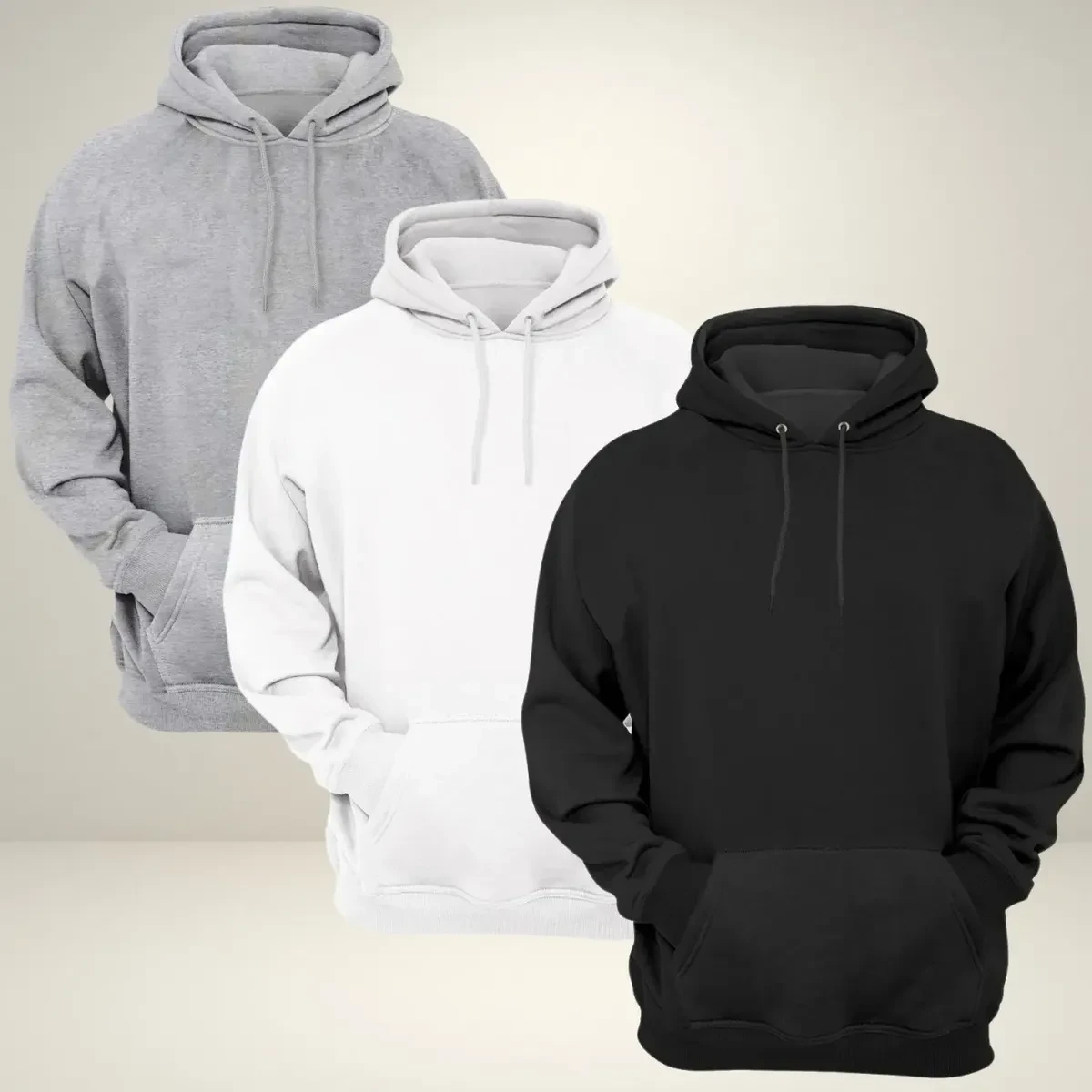 Kit 3 Moletom Blusa De Frio Agasalho Com Capuz Bem Quente Kit 3 Moletom Blusa De Frio Agasalho Com Capuz Bem Quente