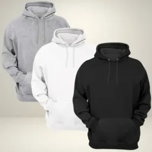 Kit 3 Moletom Blusa De Frio Agasalho Com Capuz Bem Quente