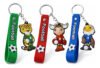 Kit 3 Peças Chaveiro Mascotes Da Copa Do Mundo Emborrachado