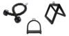Kit 3 Puxadores Pulley Corda Estribo Triângulo Academia