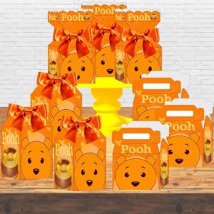 Kit 30 Caixinhas Ursinho Pooh Lembrancinhas Decoração Festa