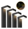 Kit 4 Luminarias Poste Balizador Led De Jardim E Chão 10w 3000k Branco Quente Ip65 Preto Cod:alut010004-4 Alut By Avant