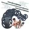 Kit 40kg de Anilhas e Halteres para Musculação Fitness Prado