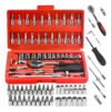Kit 46 Ferramenta Jogo Chave Catraca Repara Moto Carros